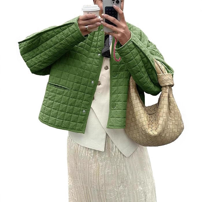 Ladies lightweight quilted jacket trendy Lune London