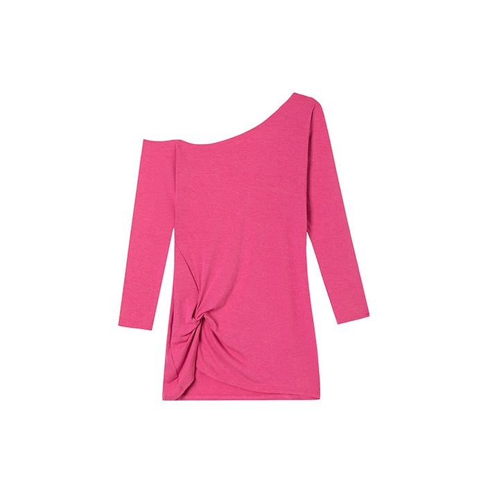 Ladies Off-Shoulder Bow Long Sleeve Top Lune London