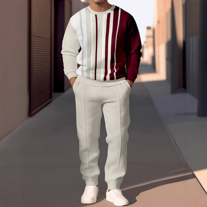 Men's casual tracksuit with a modern striped pattern and comfortable details Lune London