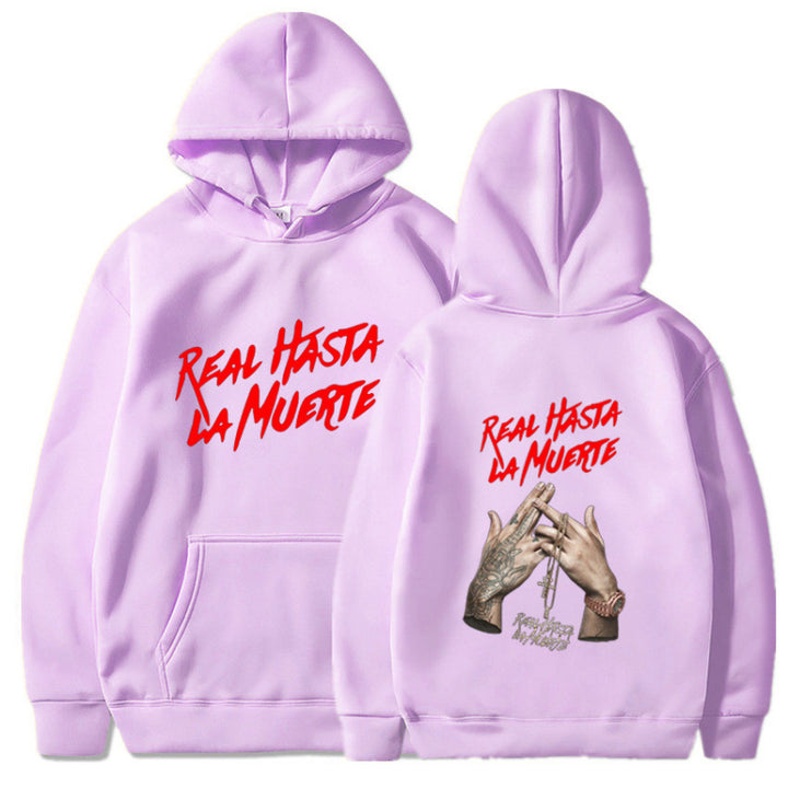Women's hoodie with eye-catching lettering in urban style Lune London