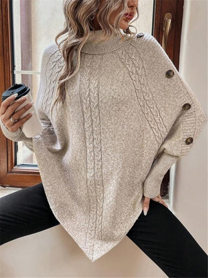 Knitted sweater for women with elegant button details and a relaxed fit Lune London