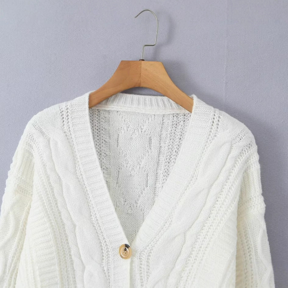 Cardigan confortable pour femmes avec décolleté en V Chic & Stil