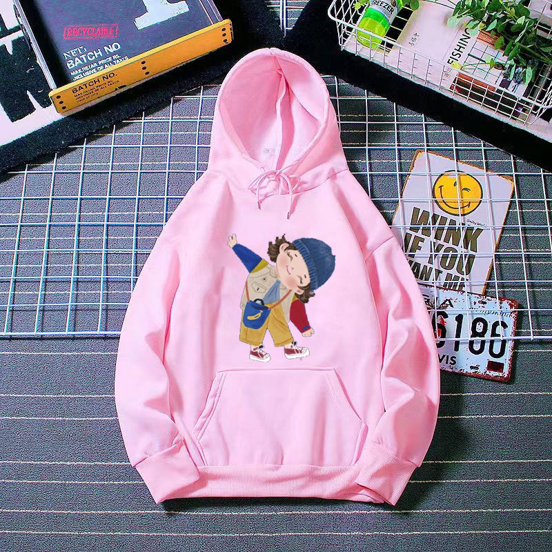 Ladies hoodie with playful children's design Chic & Stil