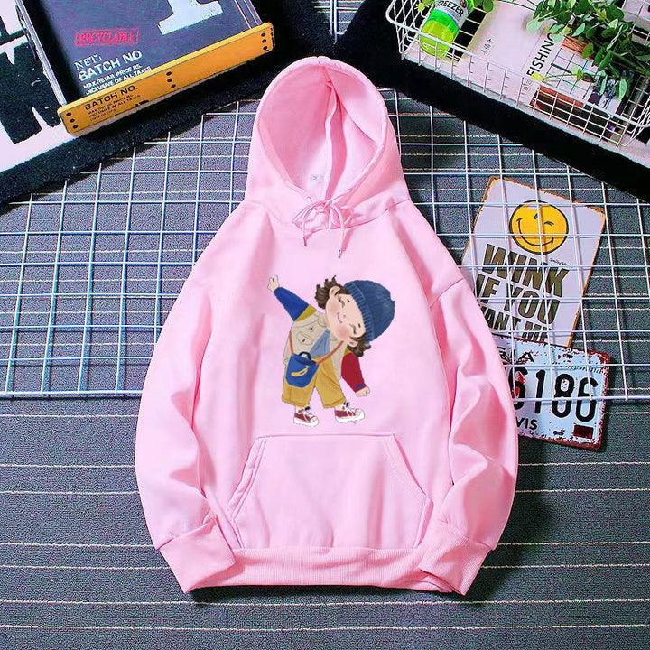 Ladies hoodie with playful children's design Chic & Stil
