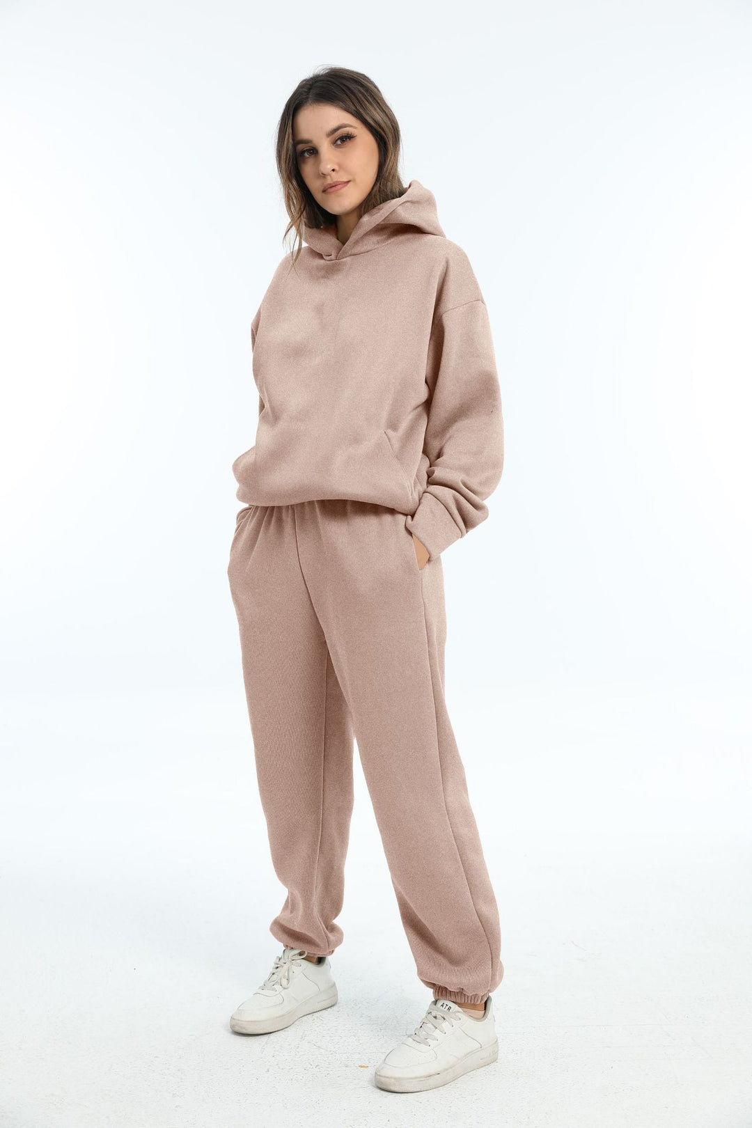Ladies casual outfit with hood and elastic cuffs Lune London
