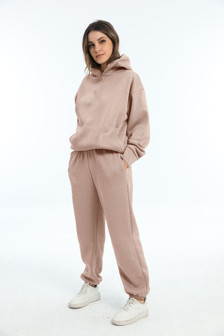 Ladies casual outfit with hood and elastic cuffs Lune London