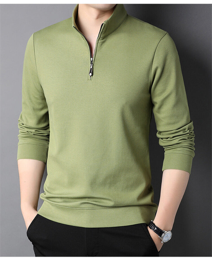Men's turtleneck pullover with zipper Lune London