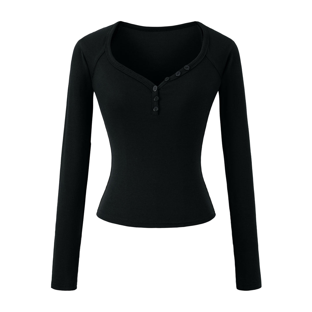 Long sleeve women's blouse with elegant button closure Lune London