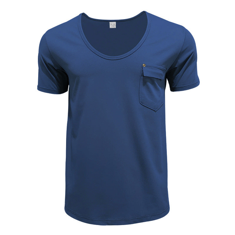 Breathable men's T-shirt with practical chest pocket Lune London