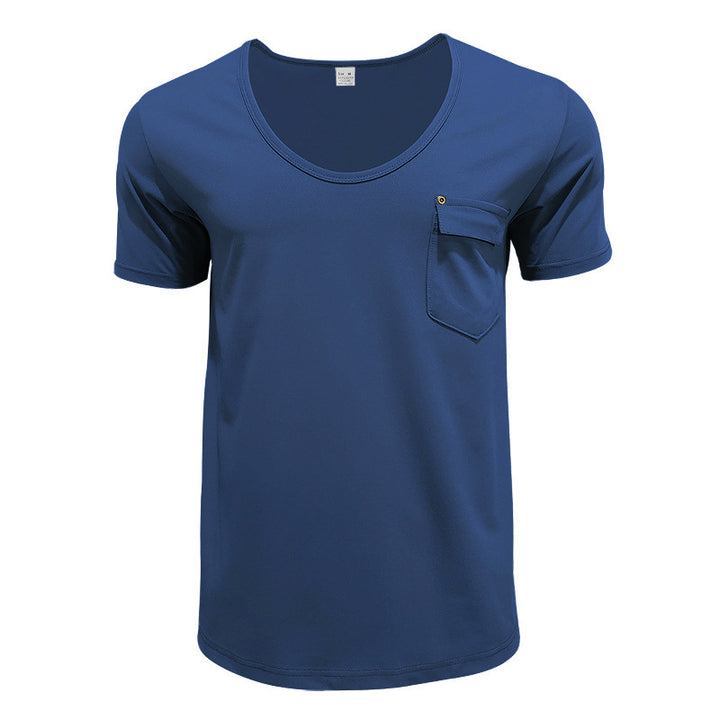 Breathable men's T-shirt with practical chest pocket Lune London