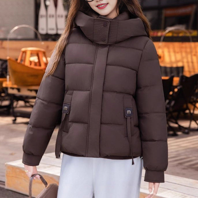 Veste matelassée à la mode pour femmes avec col montant et poches pratiques Chic & Stil