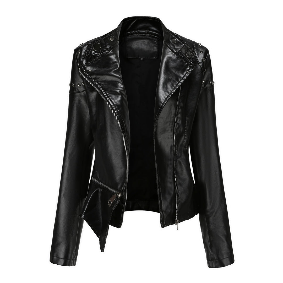 Trendy biker jacket for women with stylish details Lune London