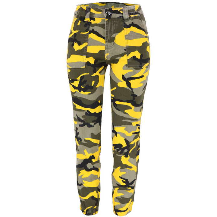 Fashion high-waisted jeans for women with elastic waist and practical side pockets Lune London