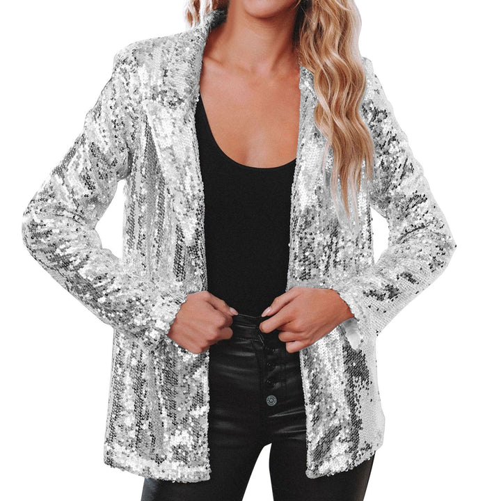 Women's jacket with sequin trim Lune London