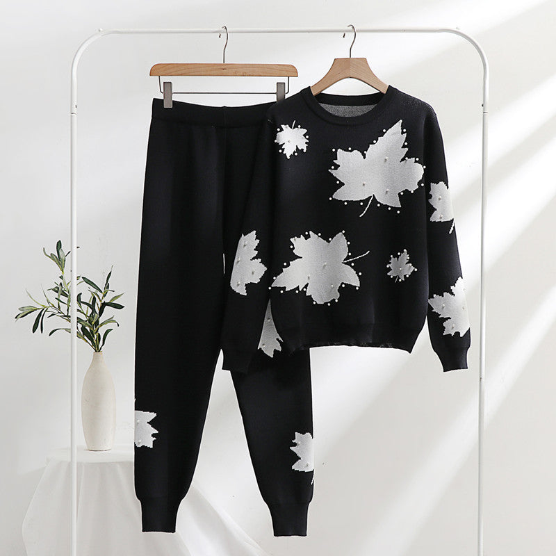 Casual loungewear set for women with floral design and elastic waistband Lune London