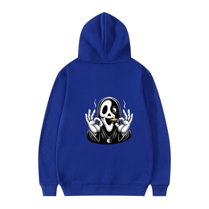 Women's hoodie with artistic skull print and casual fit Chic & Stil