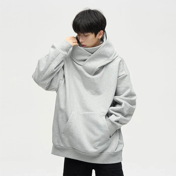 Women Oversized Casual Hoodie with High Collar Lune London