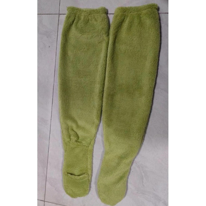 Ladies Cozy Overknee Socks made of soft Fleece Lune London
