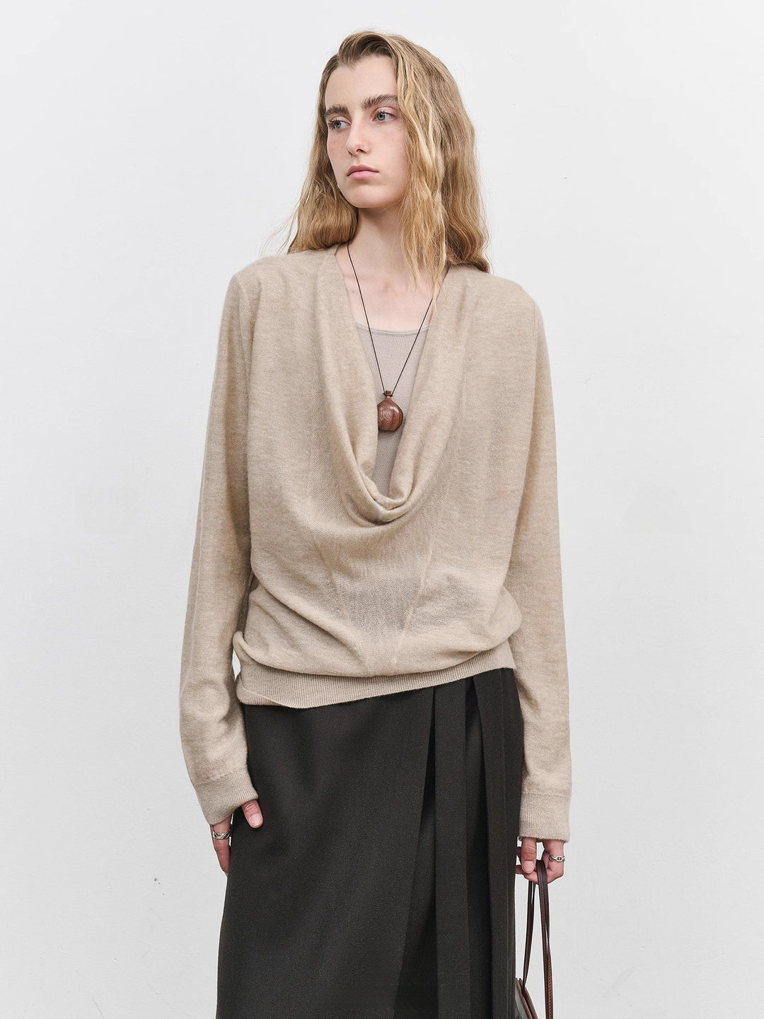 Pull pour femmes décontracté à col roulé en tricot fin Chic & Stil de haute qualité
