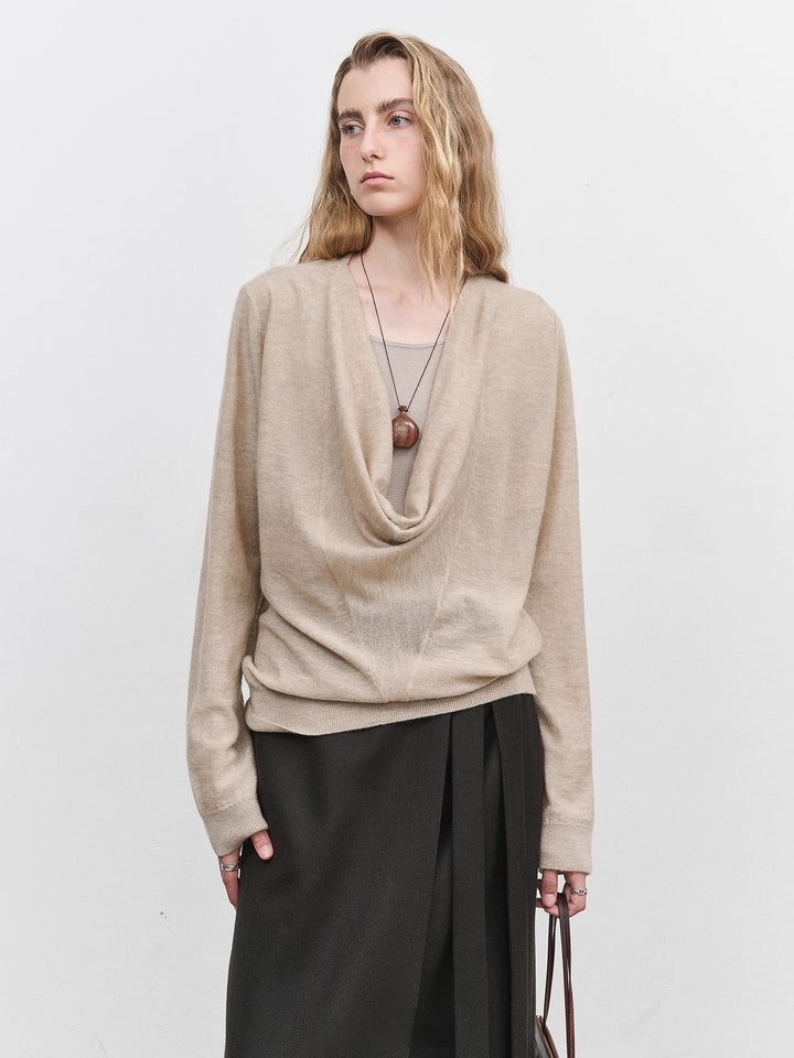 Pull pour femmes décontracté à col roulé en tricot fin Chic & Stil de haute qualité