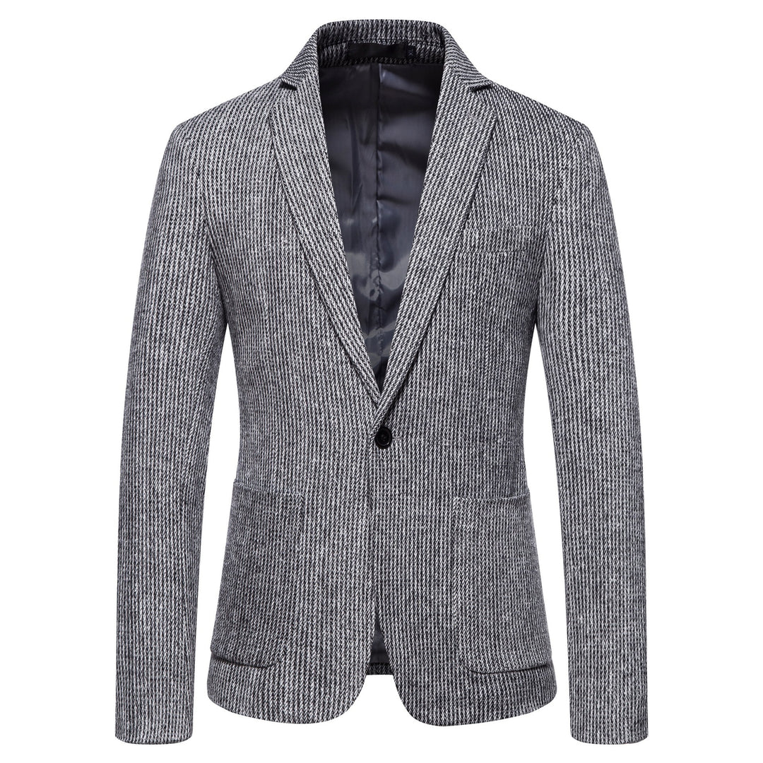 Elegant knitted blazer for men with structured design and slim fit Lune London