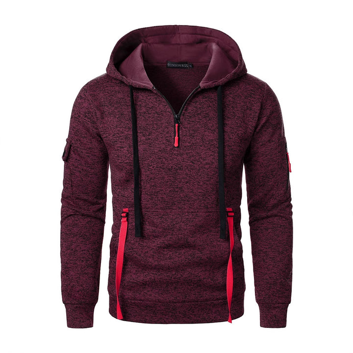 Men's sporty hoodie with breathable inserts and practical zip pockets Lune London