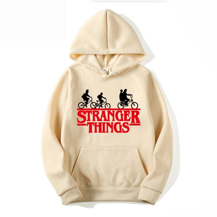 Women's hooded sweatshirt with creative Stranger Things design Chic & Stil