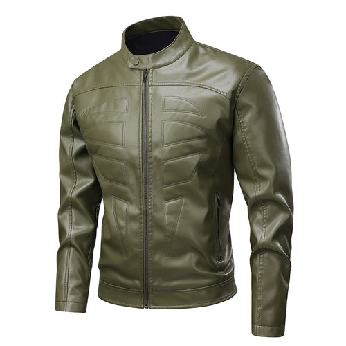 Trendy synthetic leather jacket for men with modern design Lune London