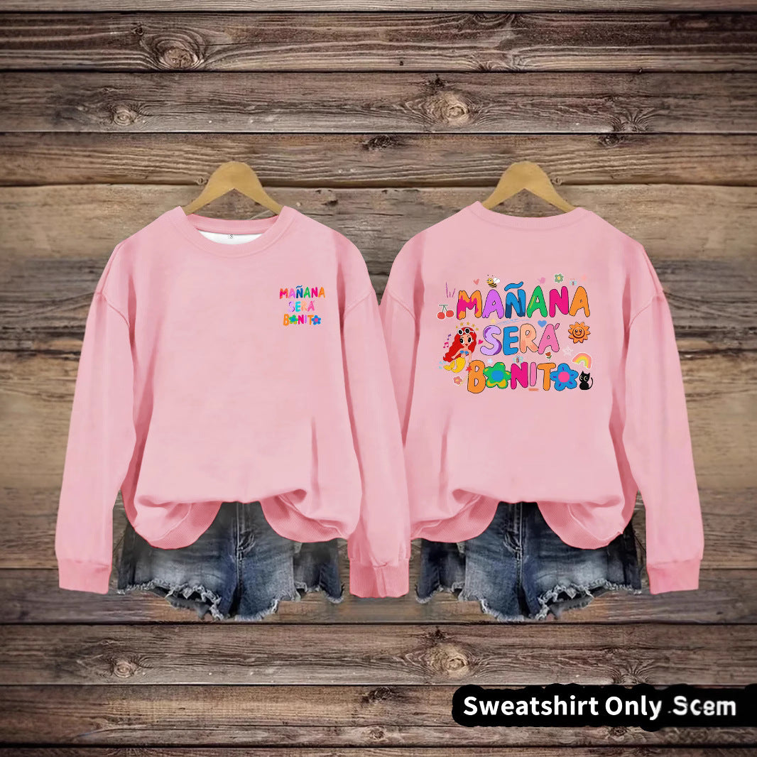 Sweat-shirt pour femmes avec imprimé coloré ludique et coupe décontractée Chic & Stil