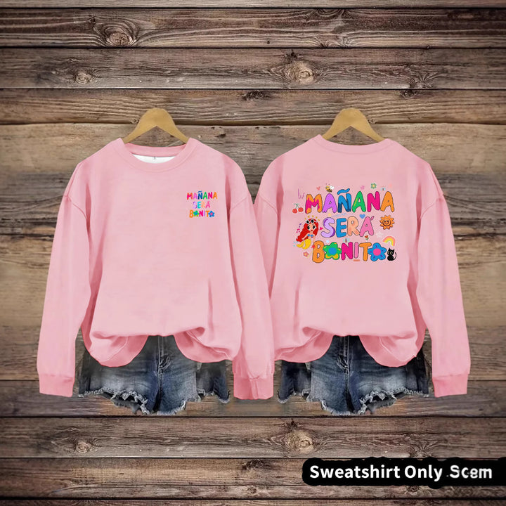 Sweat-shirt pour femmes avec imprimé coloré ludique et coupe décontractée Chic & Stil