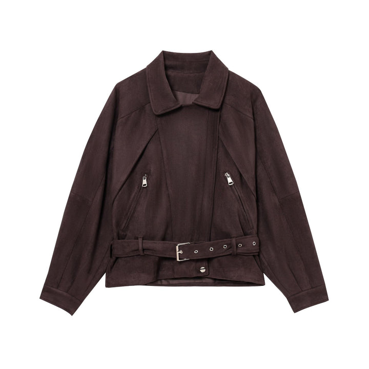 Veste mode pour femmes à coupe ample en daim Lune London