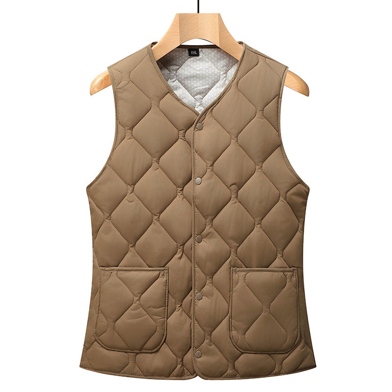 Ladies quilted gilet with large pockets and trendy cut Lune London