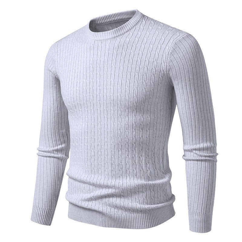 Stylish knitted sweater for men with textured braids design Lune London