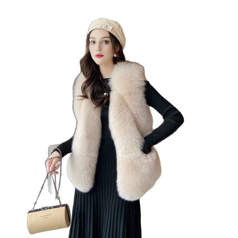 Women's faux fur gilet luxuriously soft Lune London