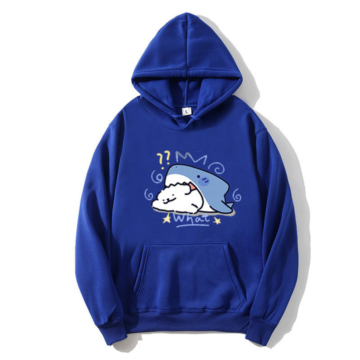 Women's hoodie with playful whale motif Chic & Stil