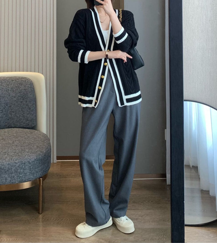 Ladies vest with elegant braid design Lune London
