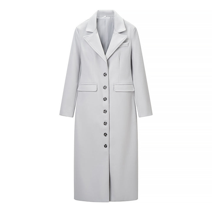 Manteau trench élégant pour femme au design minimaliste avec poches pratiques Chic & Stil