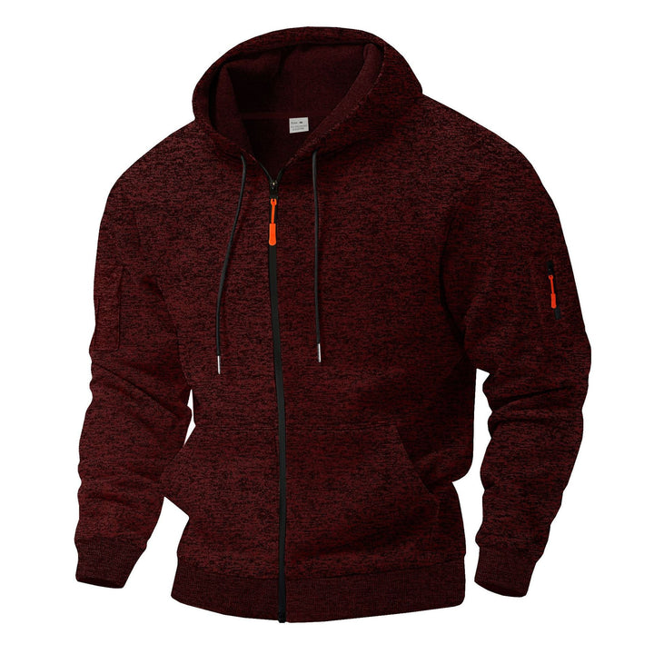 Lune London | Men's sporty hoodie with breathable structure and contrasting zipper details