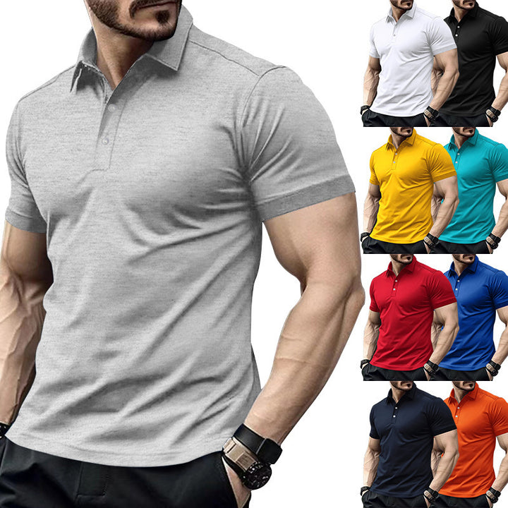 Men's high-quality short-sleeve polo with breathable technology and modern cut Lune London
