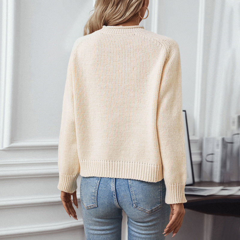Women's sweater with festive Christmas tree pattern Lune London