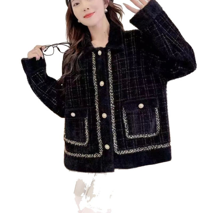 Veste élégante pour femmes avec un motif pied-de-poule intemporel Chic & Stil