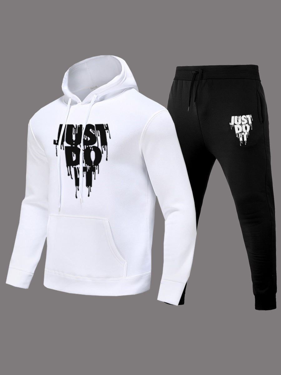 Women's hoodie set and jogger pants with modern graphic print Lune London