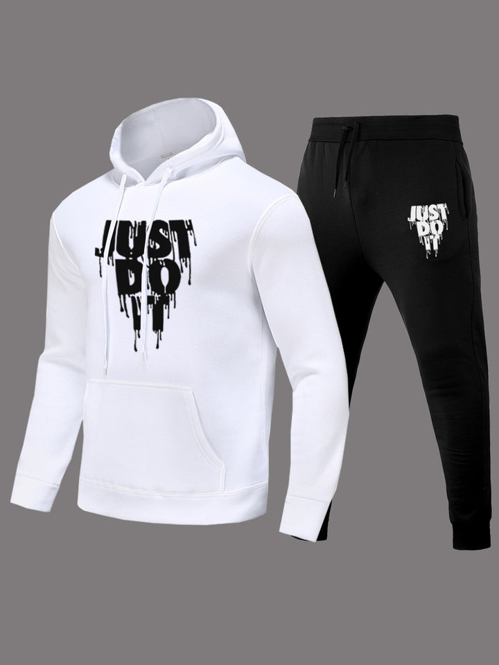 Women's hoodie set and jogger pants with modern graphic print Lune London