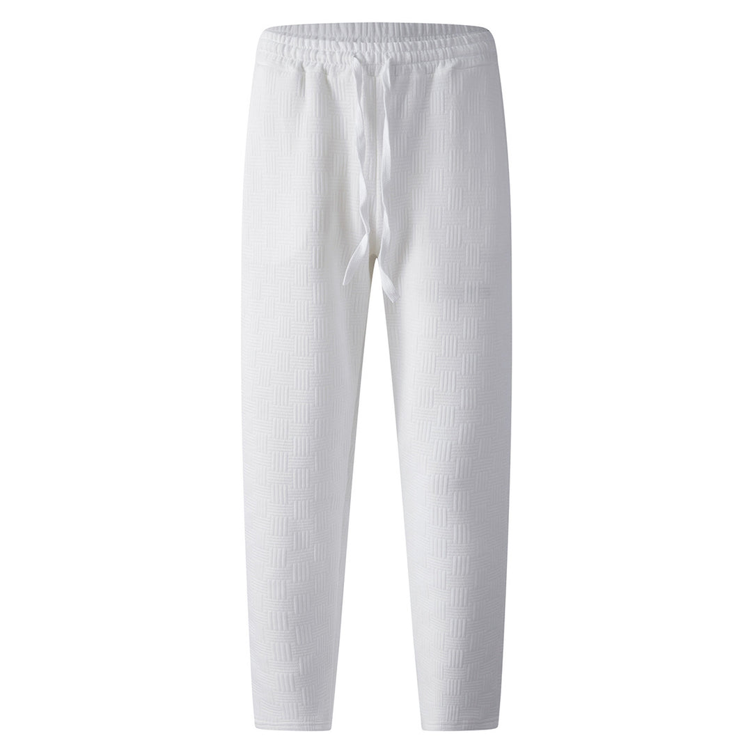 Sport leisure pants for men with an innovative structured design and an elastic waist Lune London