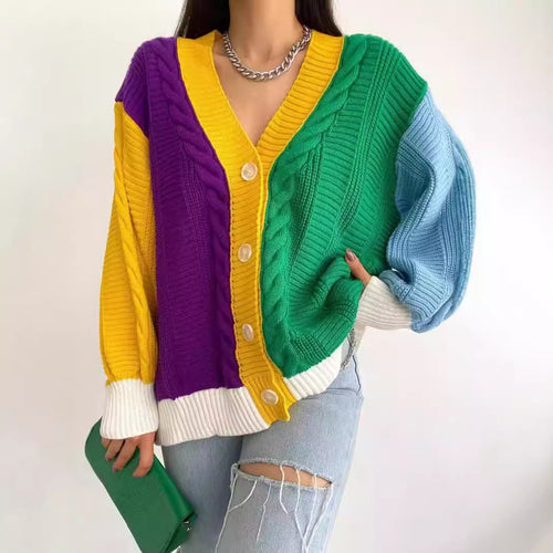 Ladies colorful vest with braided details Lune London
