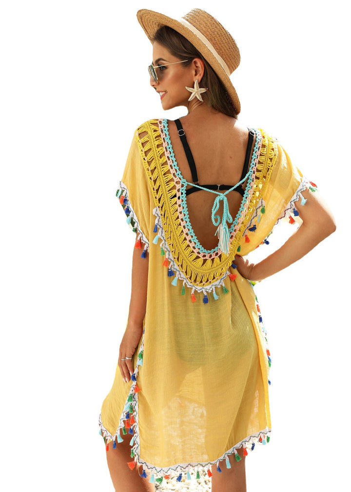 Bohemian fringe beach dress for women Lune London