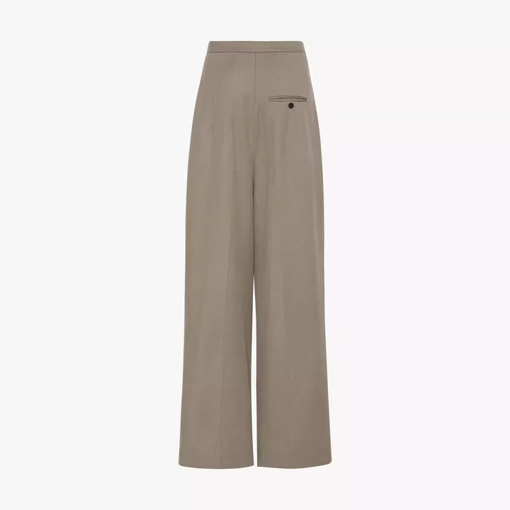 Pantalon élégant taille haute pour femmes avec plis classiques Chic & Stil