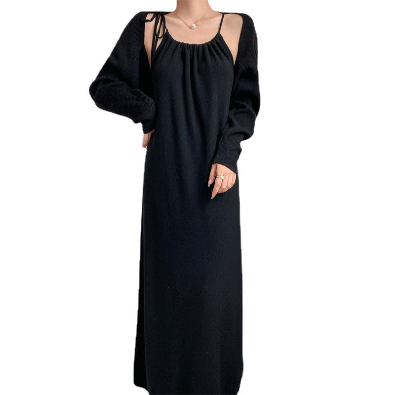 Robe maxi pour femmes avec bretelles réglables et coupe élégante Chic & Stil