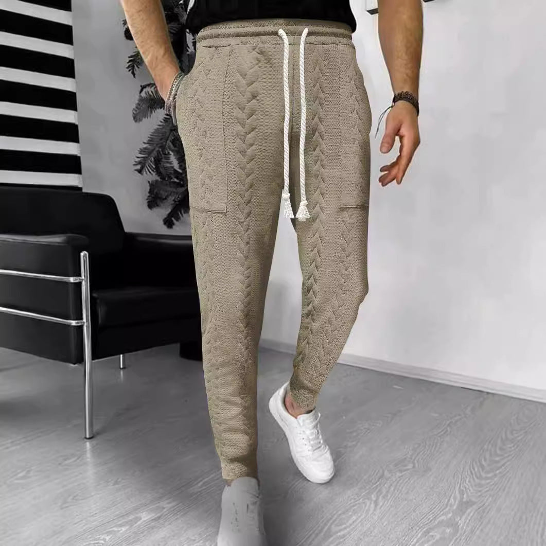 Cargo jogger pants for men with elastic waist and practical pockets Lune London