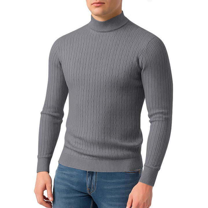 Lune London textured surface turtleneck sweater for men